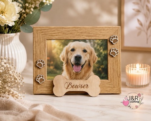Personalised wooden dog photo - wooden,