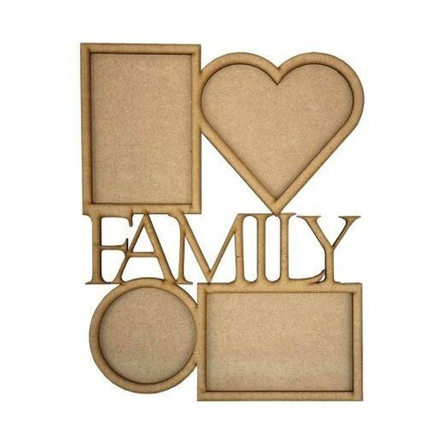 Large wooden mdf family - wooden, photo