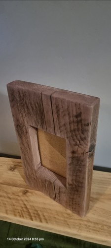 Photo frame rustic wood - wood, new