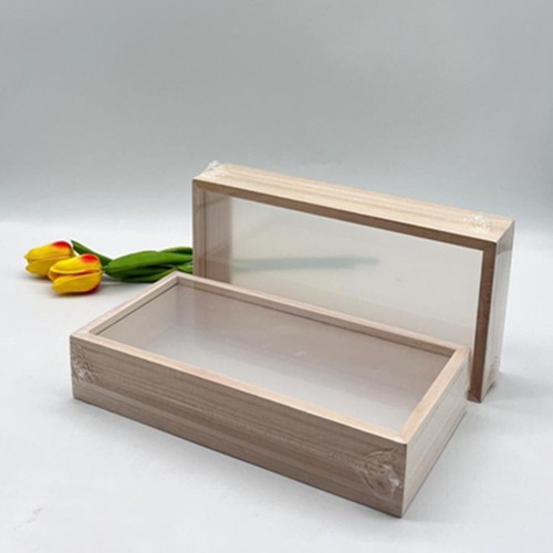 Wooden shadow box - wooden, double