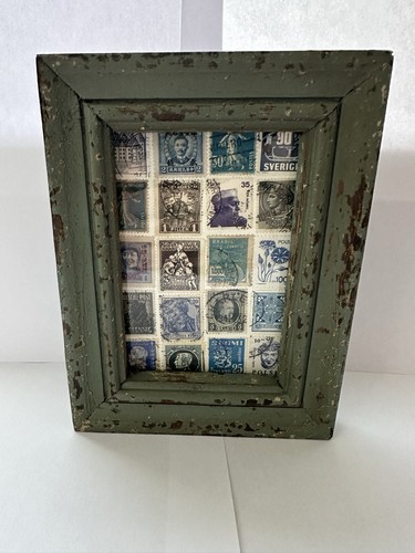 Distressed green wooden - distressed,