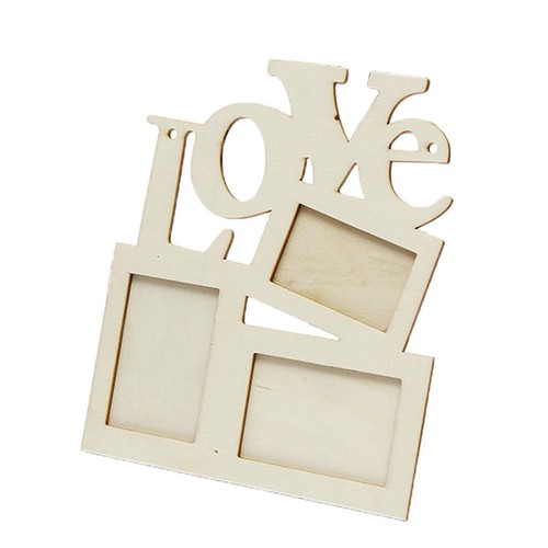 Beige wooden love - wooden, photo