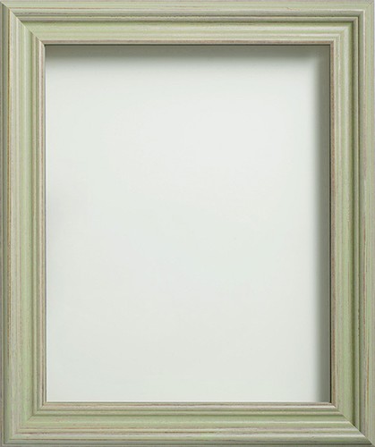 Wooden green picture frame - wooden,