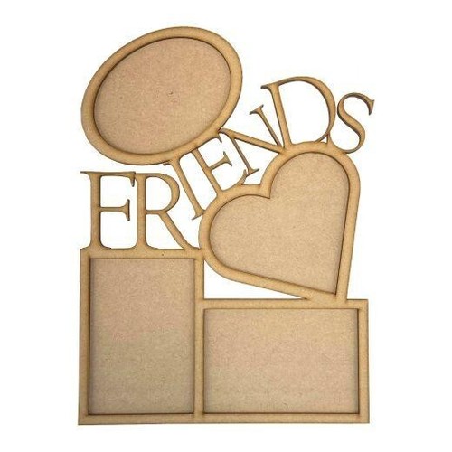 Large wooden mdf friends photo - mdf,
